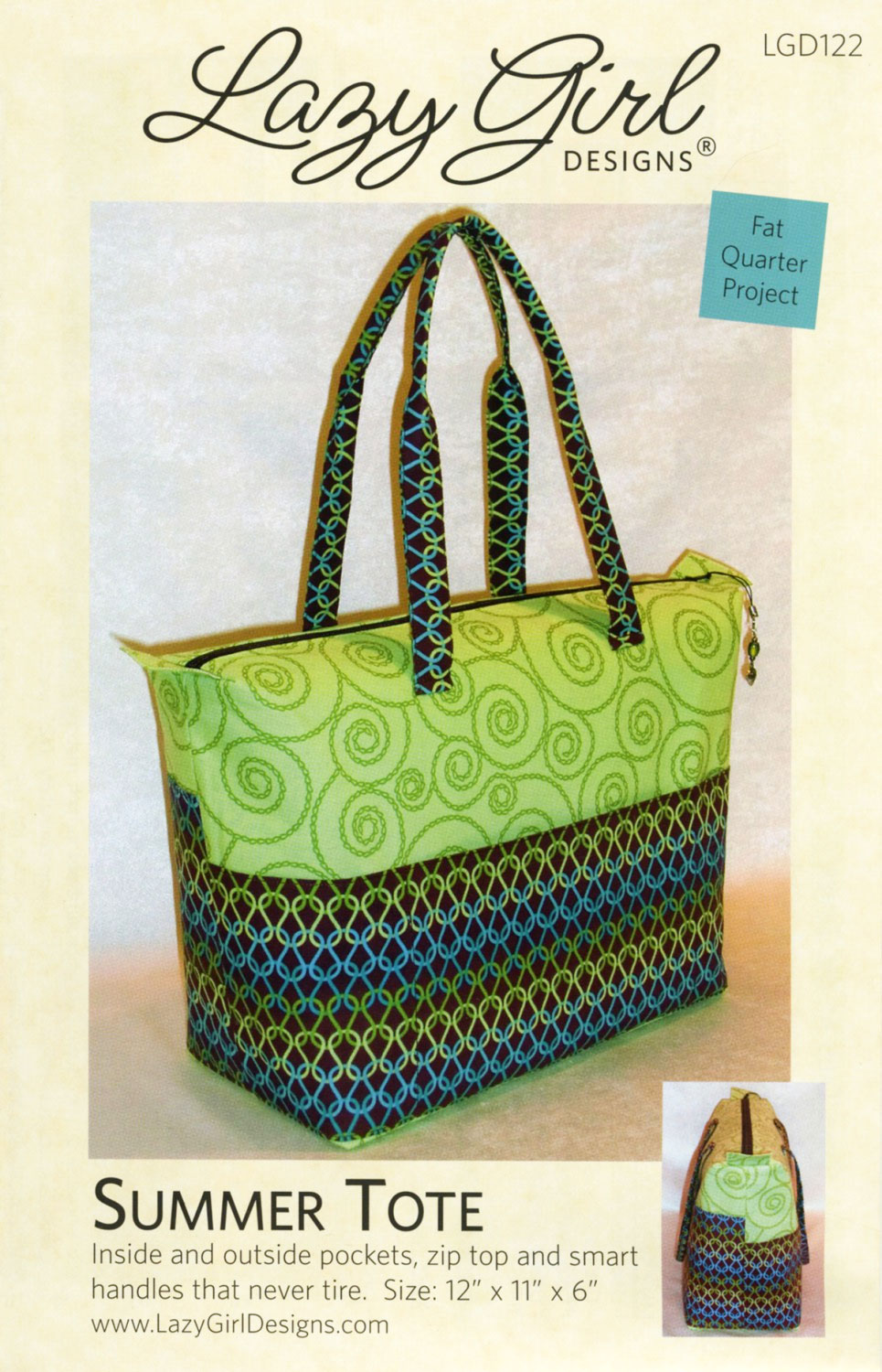 ON SPECIAL...Summer Tote pattern from Lazy Girl Designs