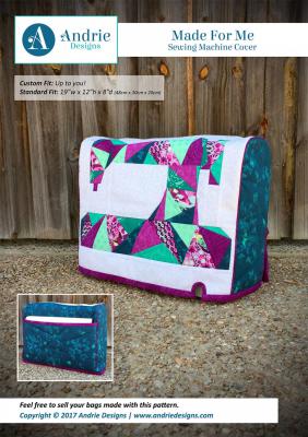 Made For Me Sewing Machine Cover sewing pattern from Andrie Designs