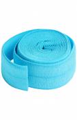 Fold Over Elastic by Annie Unrein - Parrot Blue 1