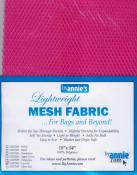 Polyester Mesh Fabric by Annie Unrein - Lipstick