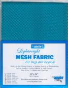 Polyester Mesh Fabric by Annie Unrein - Turquoise