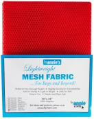 Polyester Mesh Fabric by Annie Unrein - Atom Red