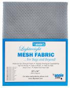 Polyester Mesh Fabric by Annie Unrein - Pewter