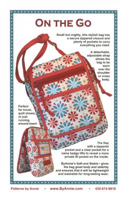 On The Go bag sewing pattern by Annie Unrien