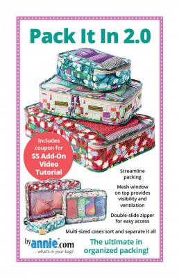 Pack It In 2.0 cases in 3 sizes sewing pattern by Annie Unrein