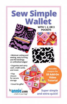 Sew Simple Wallet sewing pattern by Annie Unrein