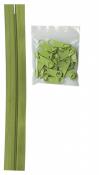 Zipper Tape ByAnnie - 4yds 16mm with 16 Pulls Set - Apple Green 3