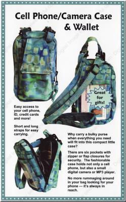 Cell Phone, Camera Case & Wallet sewing pattern from By Annie Patterns