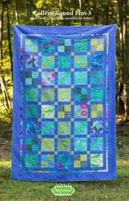 YEAR END INVENTORY REDUCTION - College Bound Plus 3 quilt sewing pattern from Anything But Boring
