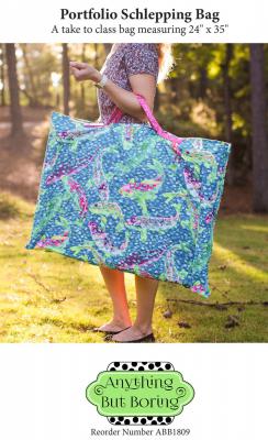 Portfolio Schlepping Bag sewing pattern from Anything But Boring