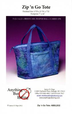 Zip and Go Bag sewing pattern from Anything But Boring