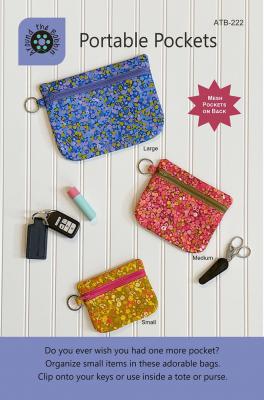 Portable Pockets sewing pattern from Around the Bobbin