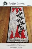 YEAR END INVENTORY REDUCTION - Twister Gnomes table runner sewing pattern from Around The Bobbin
