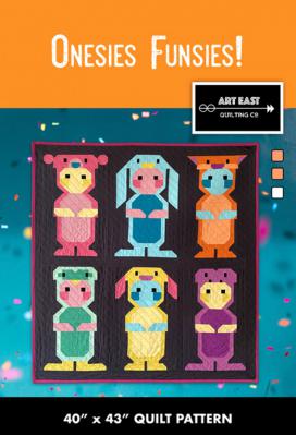 CLOSEOUT - Onesies Funsies quilt sewing pattern from Art East Quilting Co.