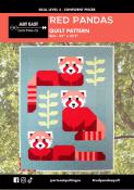 BLACK FRIDAY - Red Pandas quilt sewing pattern from Art East Quilting Co.