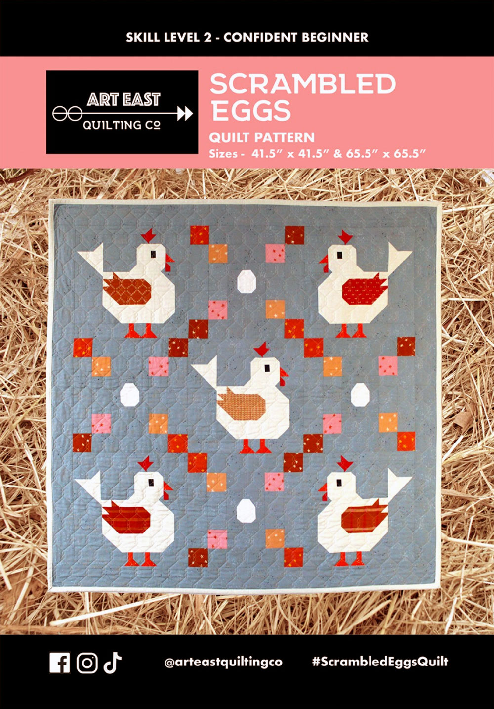 Scrambled-Eggs-quilt-sewing-pattern-Art-East-Quilting-Co-front