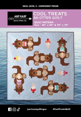 Cool Treats Otter quilt sewing pattern from Art East Quilting Co.