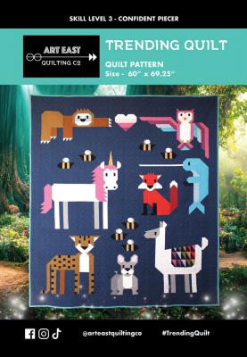 Trending quilt sewing pattern from Art East Quilting Co.