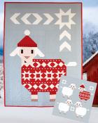 JINGLE BELL SPECIAL (limited time)  Knitted for Ewe quilt sewing pattern from Art East Quilting Co. 2