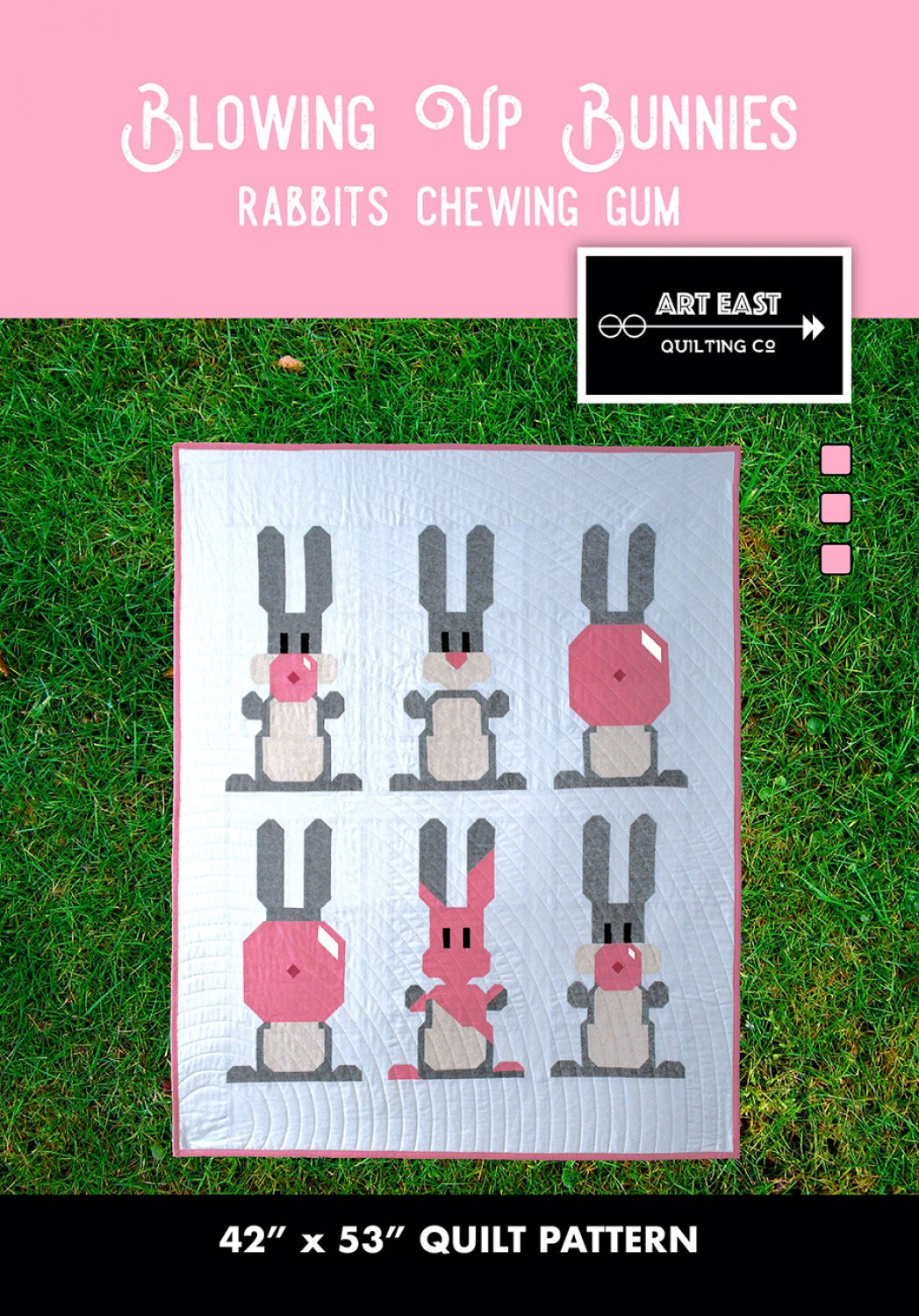 Blowing-Up-Bunnies-quilt-sewing-pattern-Art-East-Quilting-Co-front