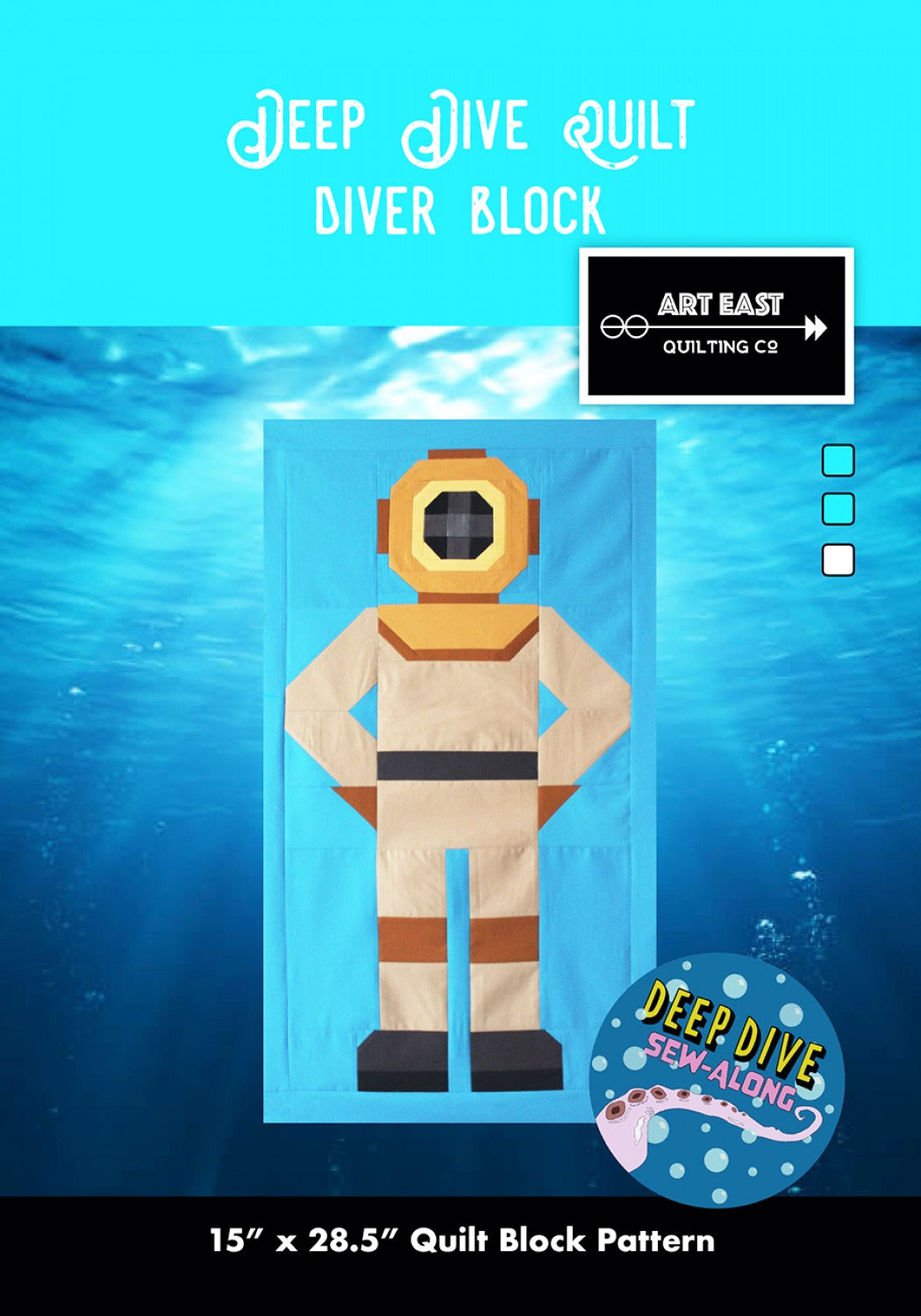 Diver-Block-sewing-pattern-Art-East-Quilting-Co-front