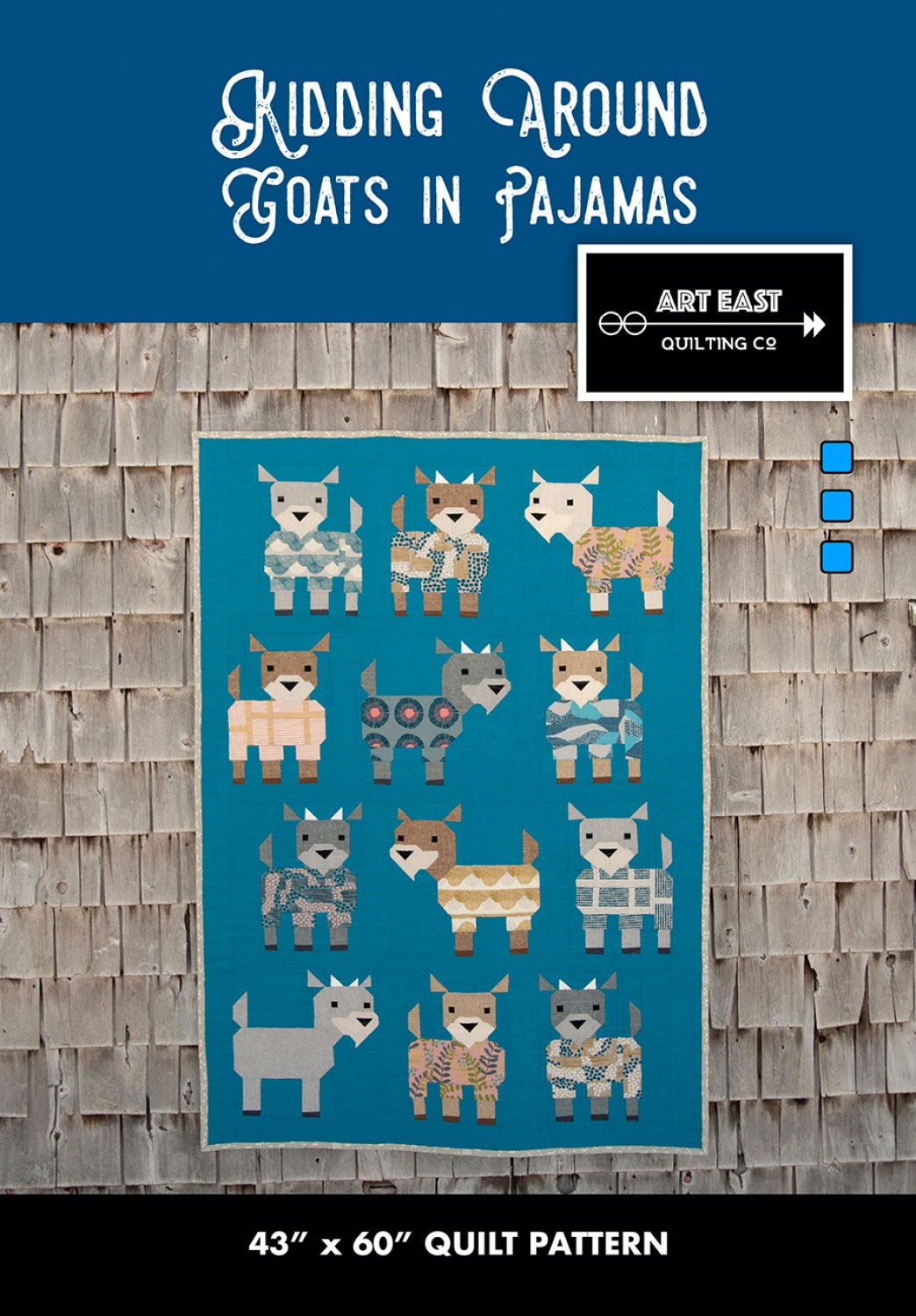 Kidding-Around-Goats-in-Pajamas-sewing-pattern-Art-East-Quilting-Co-front