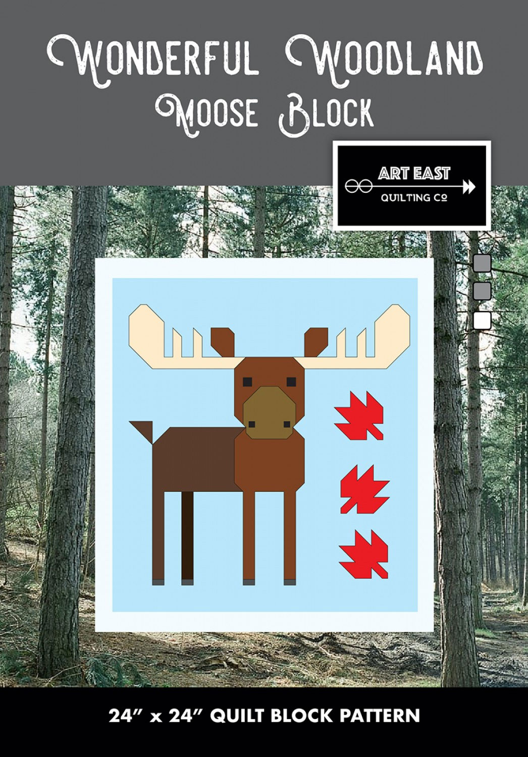 Moose-Block-quilt-sewing-pattern-Art-East-Quilting-Co-front