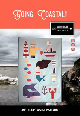 Going Coastal quilt sewing pattern from Art East Quilting Co.