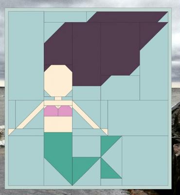 Mermaid-Block-Going-Coastal-quilt-sewing-pattern-Art-East-Quilting-Co-1