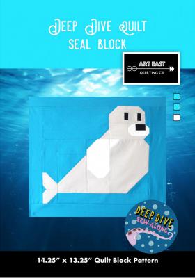 Seal Block - Deep Dive quilt sewing pattern from Art East Quilting Co.