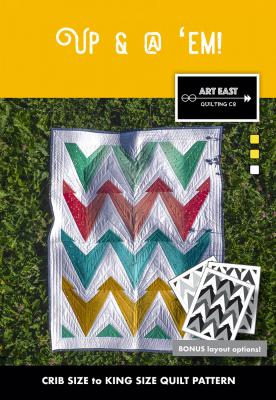 CLOSEOUT - Up & @ em! quilt sewing pattern from Art East Quilting Co.