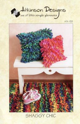 CLOSEOUT - Shaggy Chic Pillows and Rug sewing pattern from Atkinson Designs