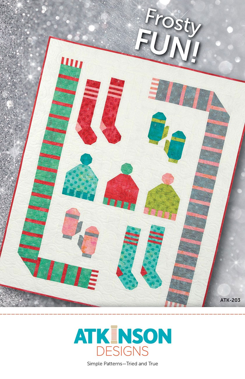 Frosty-Fun-quilt-sewing-pattern-Atkinson-Designs-front