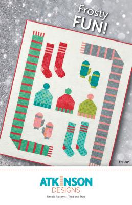 CLOSEOUT - Frosty Fun quilt sewing pattern from Atkinson Designs