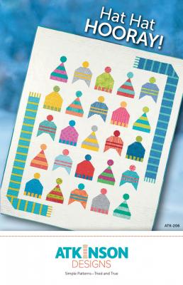 CLOSEOUT - Hat Hat Hooray quilt sewing pattern from Atkinson Designs