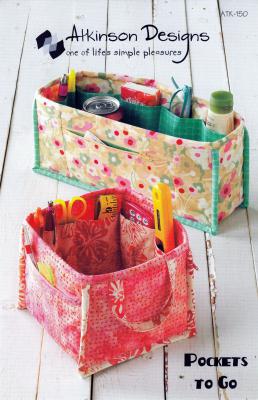 Pockets To Go organizer sewing pattern from Atkinson Designs