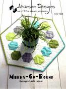 Merry Go Round Hexagon Table Runner sewing pattern from Atkinson Designs