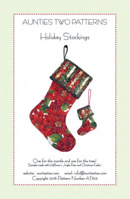 Holiday Stockings sewing pattern from Aunties Two