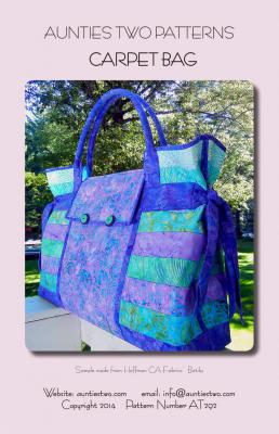 INVENTORY REDUCTION - Carpet Bag sewing pattern from Aunties Two