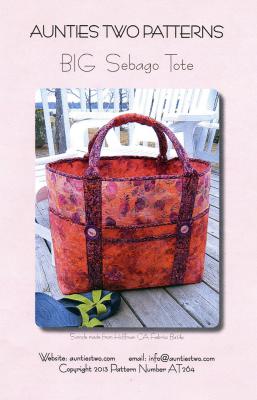 Big Sebago Tote sewing pattern from Aunties Two