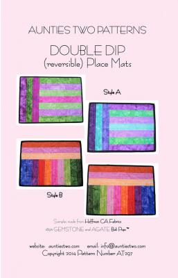 Double Dip place mats sewing pattern from Aunties Two