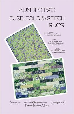 Fuse, Fold and Stitch Rugs sewing pattern from Aunties Two