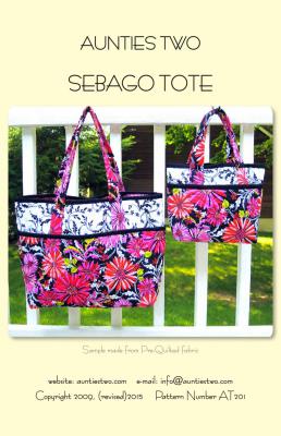 Sebago Tote sewing pattern from Aunties Two