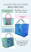 Beach Bag Trio sewing pattern from Aunties Two