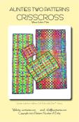 Crisscross fabric mats sewing pattern from Aunties Two