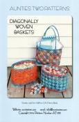 BLACK FRIDAY - Diagonally Woven Baskets sewing pattern from Aunties Two