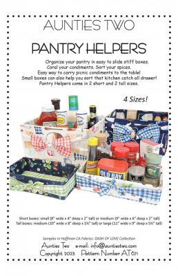 Pantry Helpers sewing pattern from Aunties Two