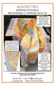 Seeing Double Reversible Throw Quilts sewing pattern from Aunties Two