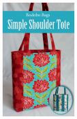 Simple Shoulder Tote sewing pattern from Bodobo Bags Ticklegrass Designs