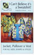 I Can't Believe It's A Sweatshirt jacket sewing pattern from Brookshier Design Studio